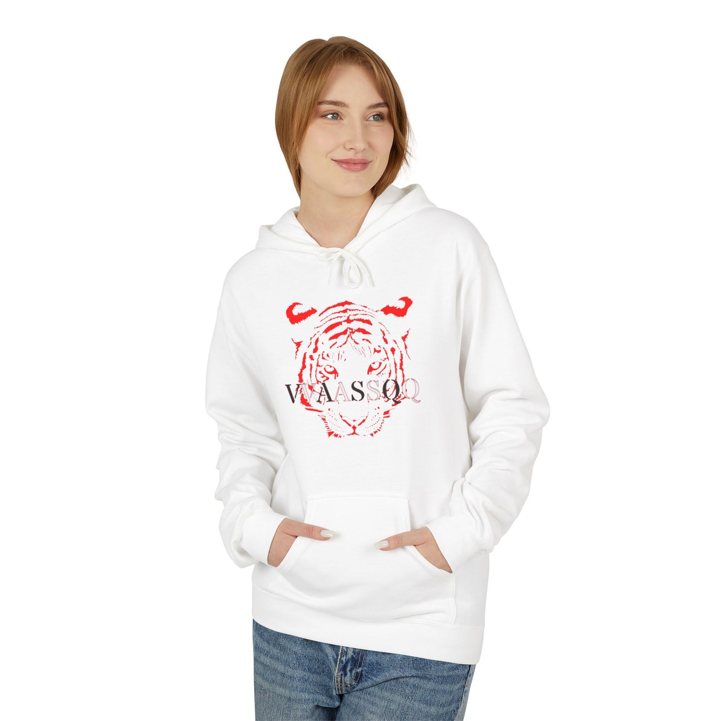 VVAASSQQ Red Tiger Hoodie