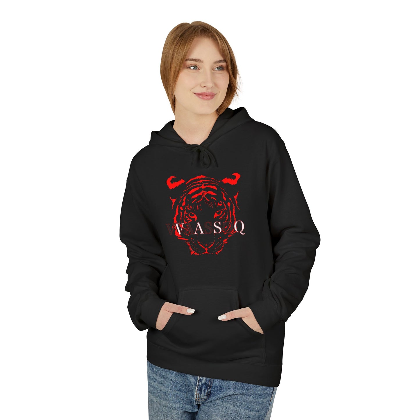VVAASSQQ Red Tiger Hoodie
