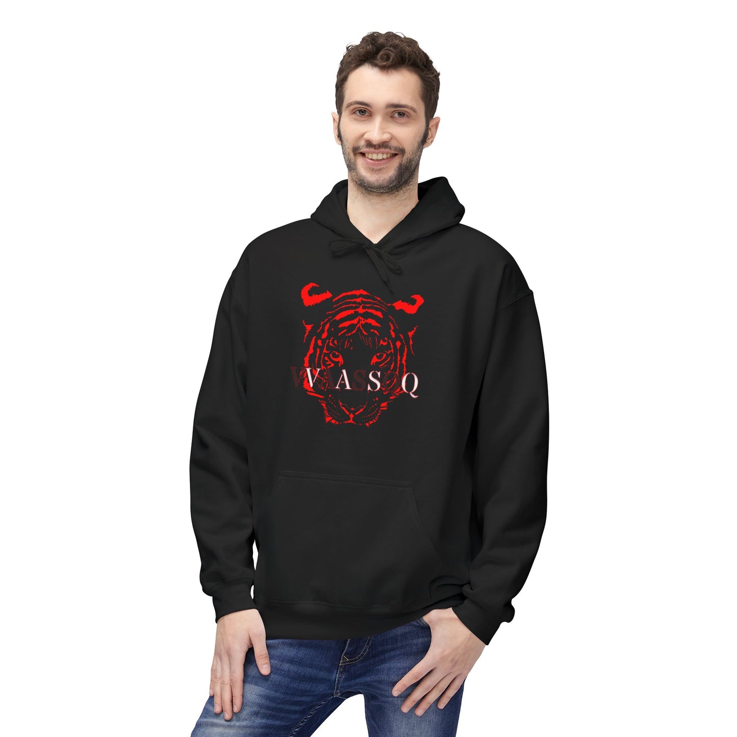 VVAASSQQ Red Tiger Hoodie