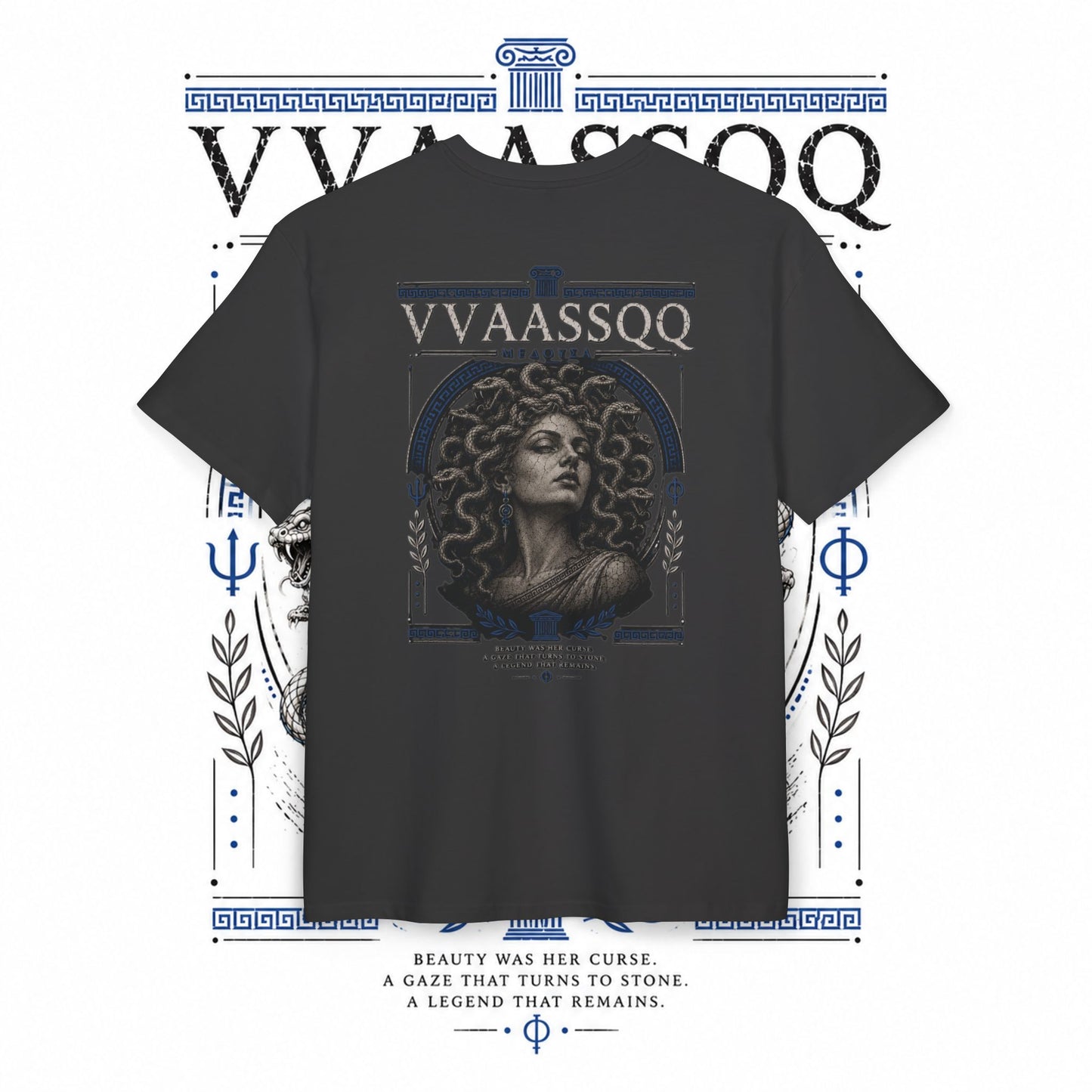 VVAASSQQ ATW Collection- Greek medusa/Oversized T‑Shirt