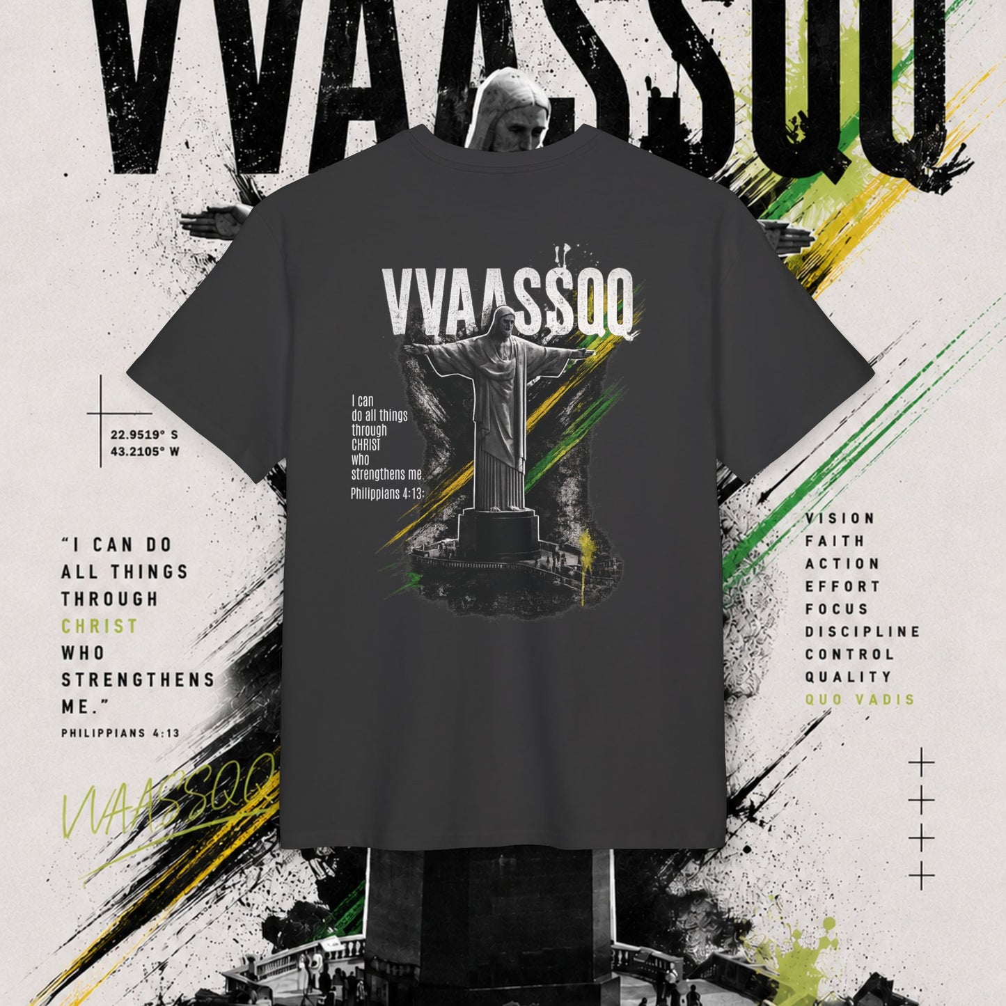 VVAASSQQ "ATW" Collection- Brazil version/Oversized T‑Shirt