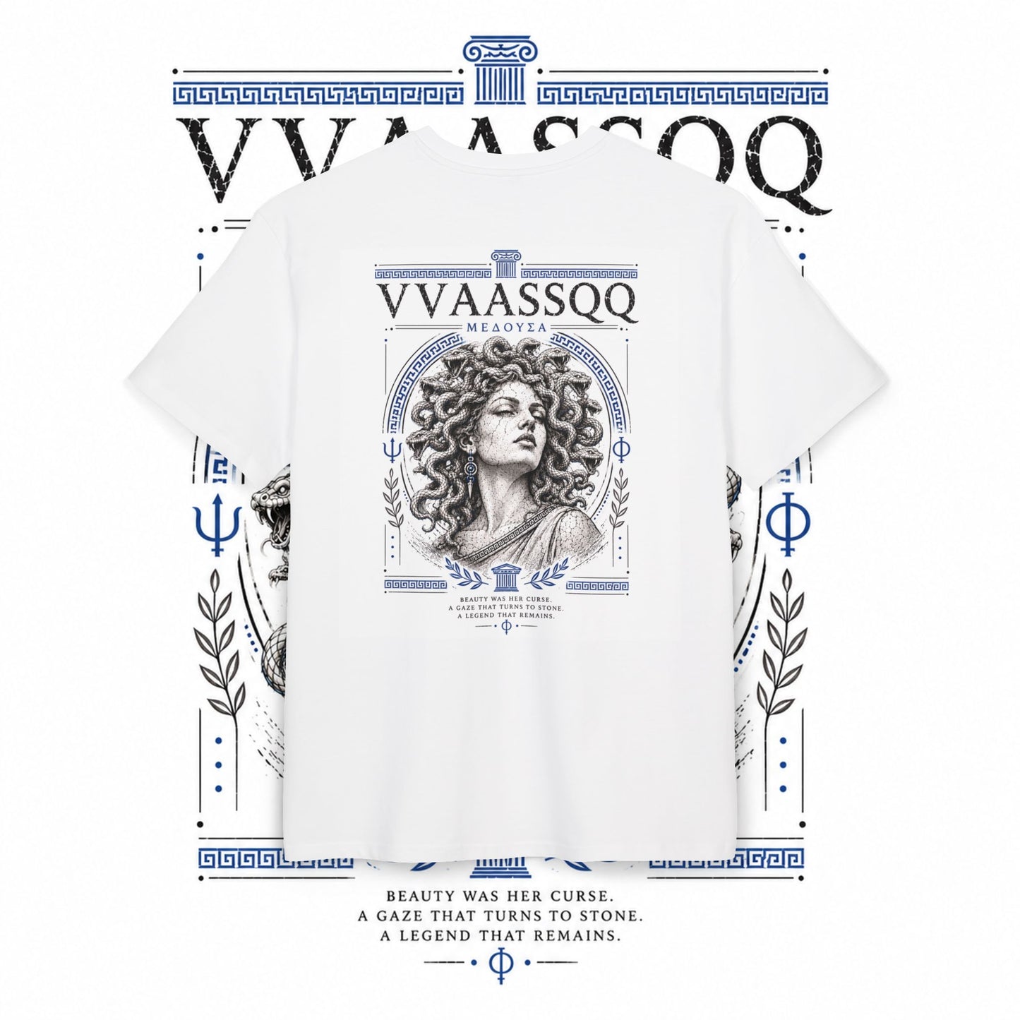 VVAASSQQ ATW Collection- Greek medusa/Oversized T‑Shirt