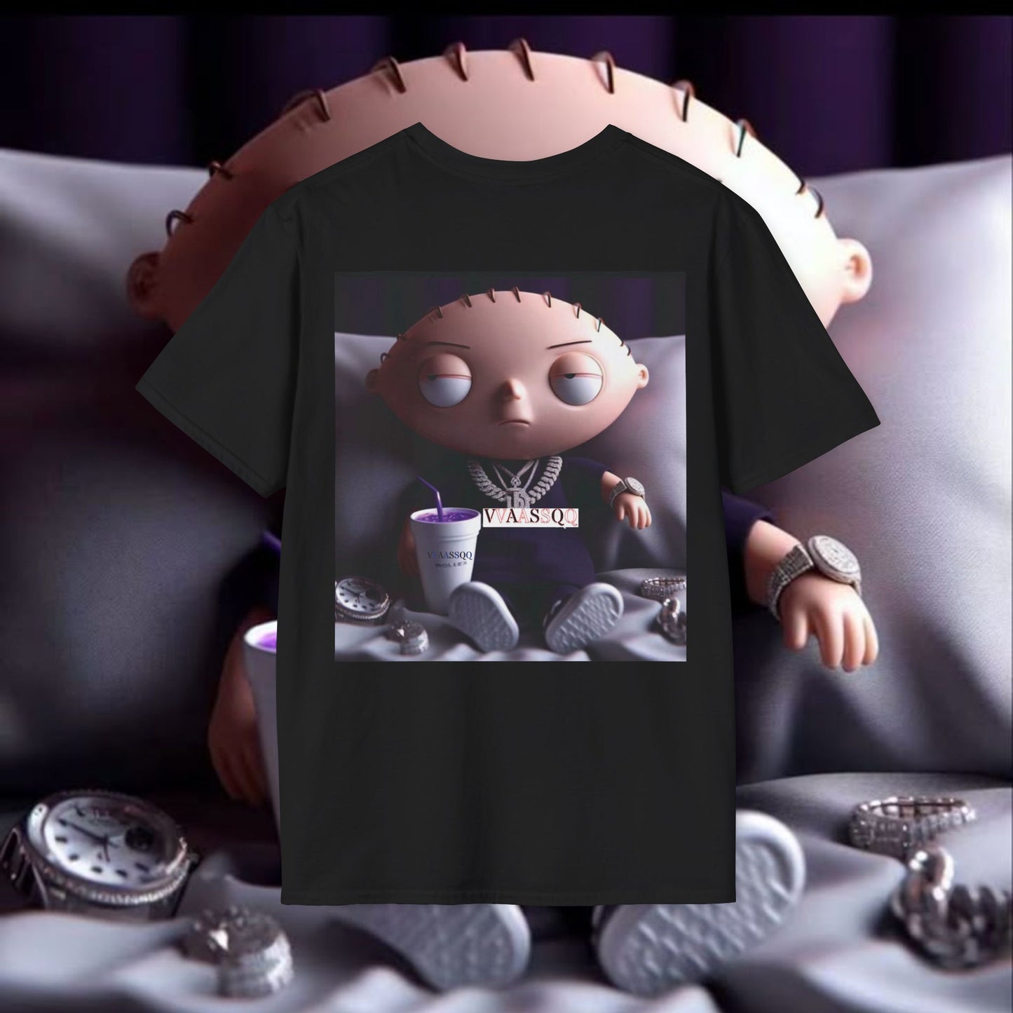 VVAASSQQxStewie Family guy T-shirt