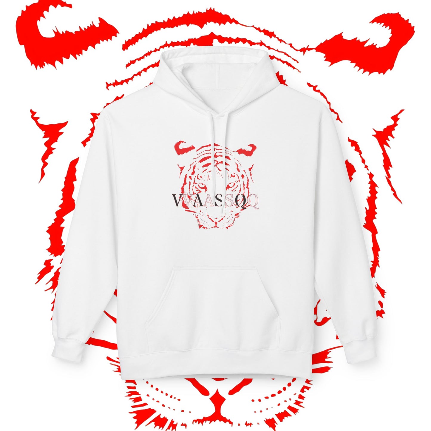 VVAASSQQ Red Tiger Hoodie