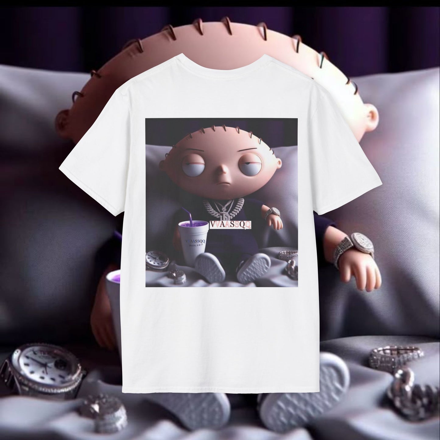 VVAASSQQxStewie Family guy T-shirt