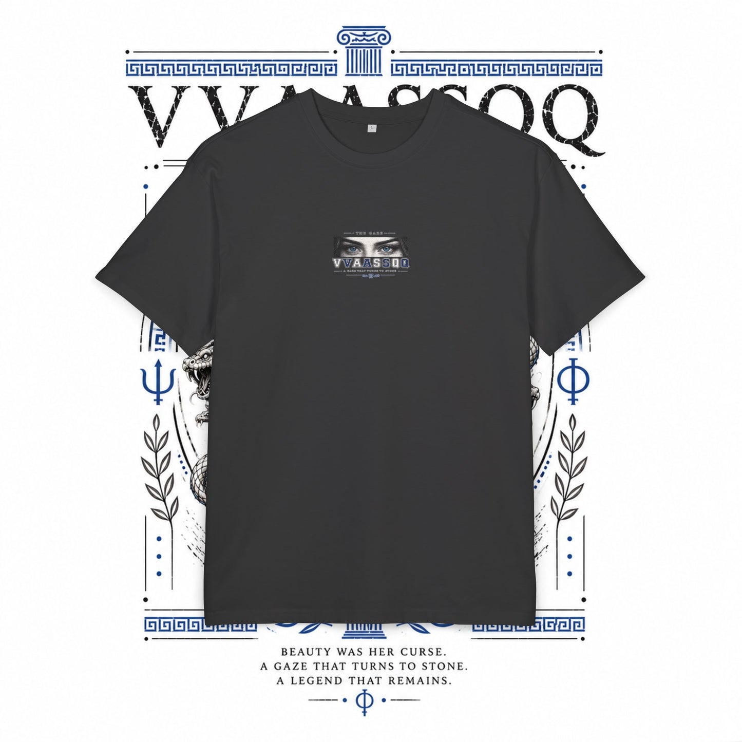 VVAASSQQ ATW Collection- Greek medusa/Oversized T‑Shirt
