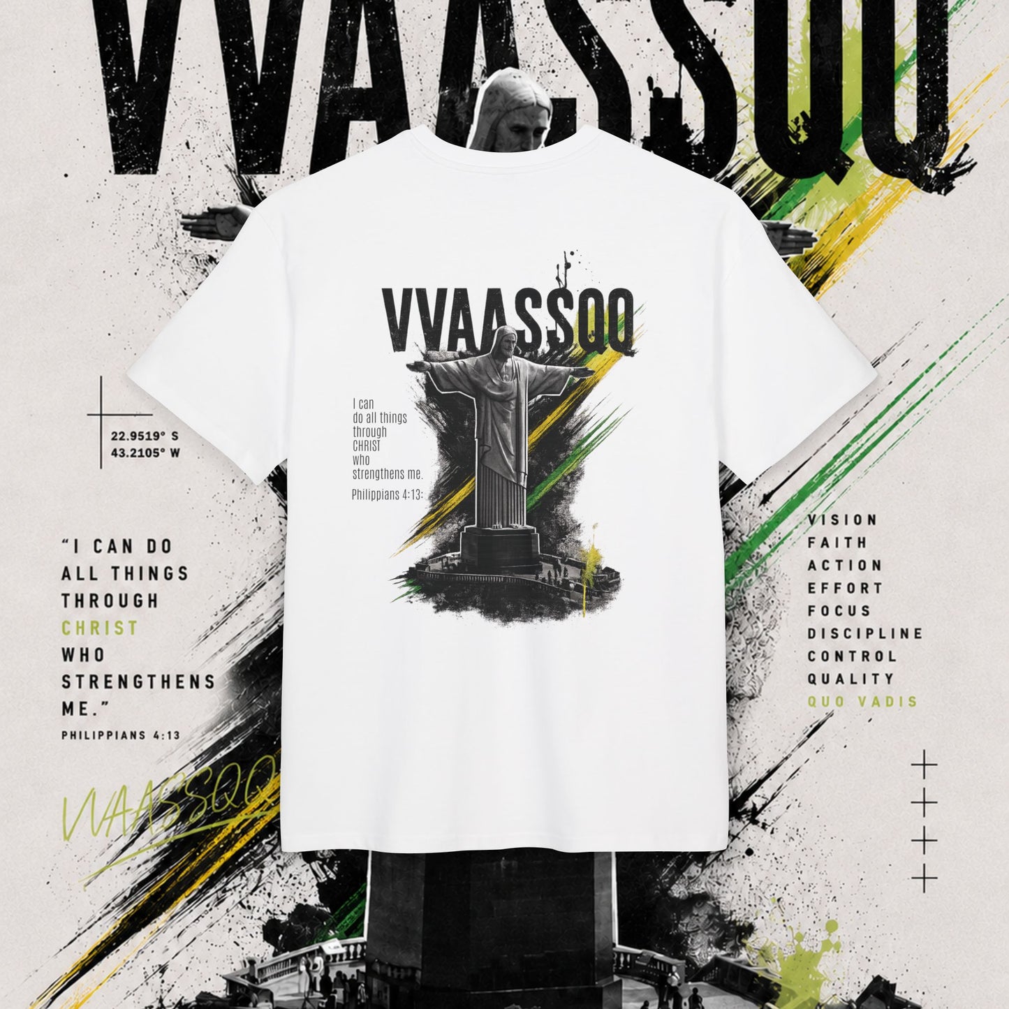 VVAASSQQ "ATW" Collection- Brazil version/Oversized T‑Shirt