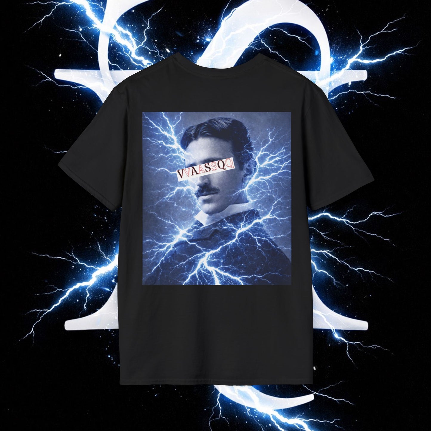 VVAASSQQ Tesla T-shirt Electrified Version