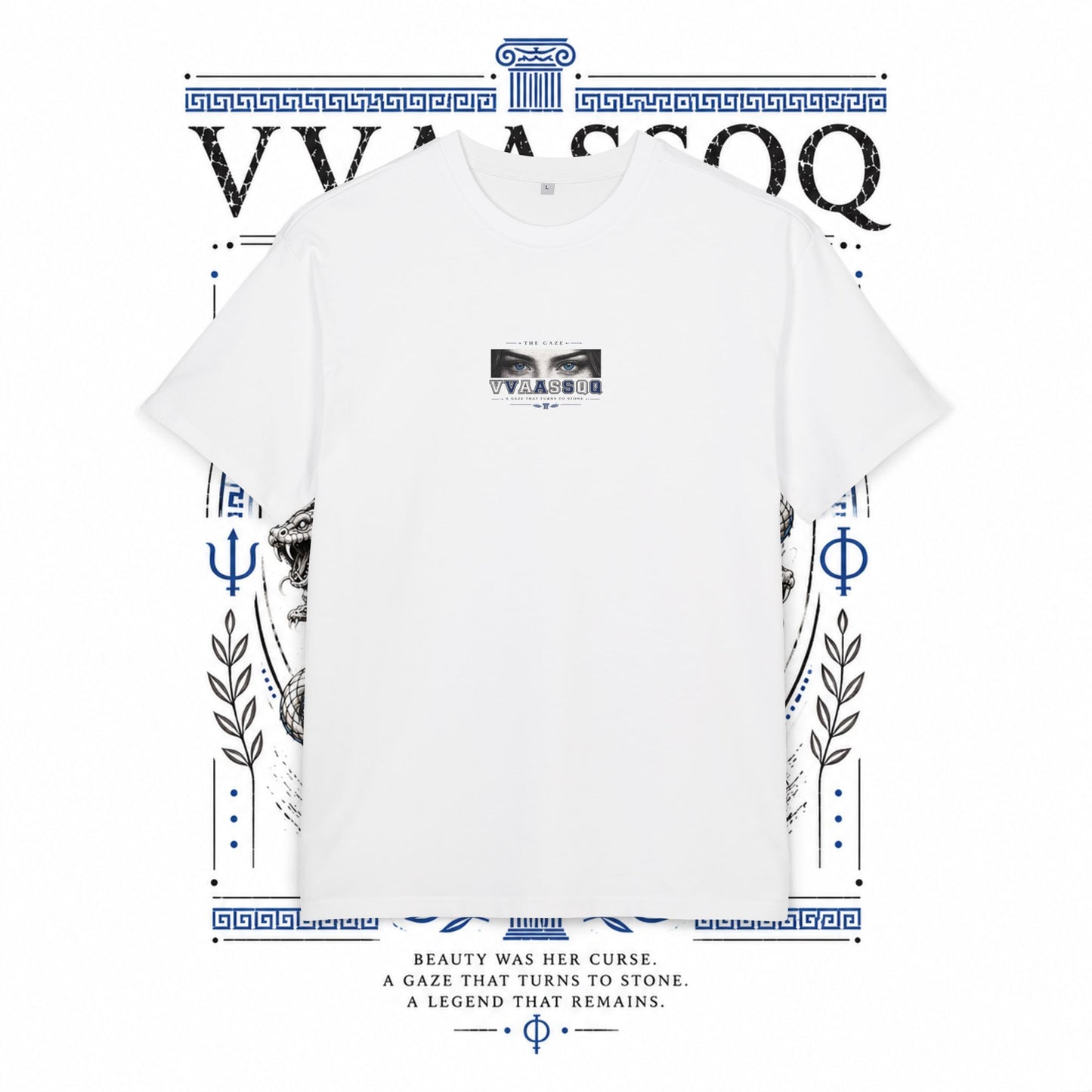 VVAASSQQ ATW Collection- Greek medusa/Oversized T‑Shirt