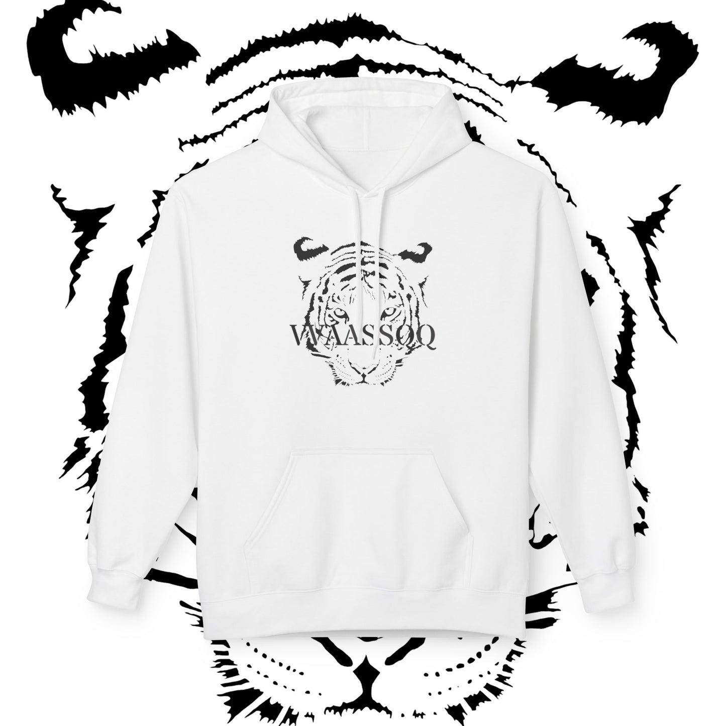 VVAASSQQ Black Tiger Hoodie
